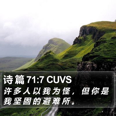 诗 篇 71:7 CUVS Bible Verse Image