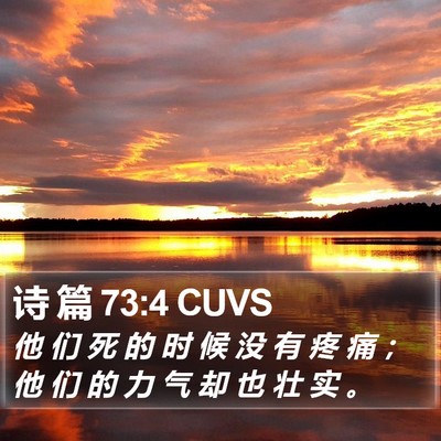 诗 篇 73:4 CUVS Bible Verse Image