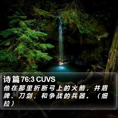 诗 篇 76:3 CUVS Bible Verse Image