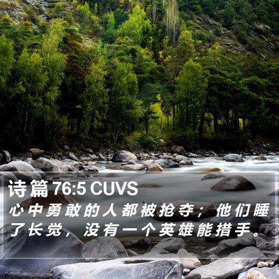 诗 篇 76:5 CUVS Bible Verse Image