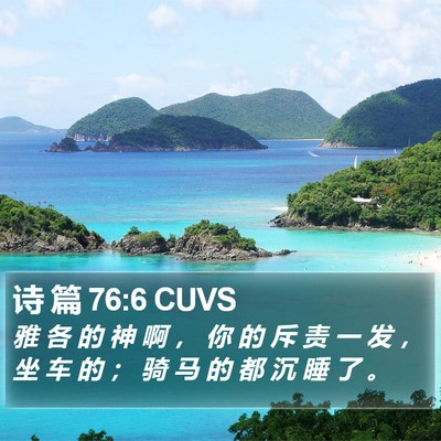 诗 篇 76:6 CUVS Bible Verse Image