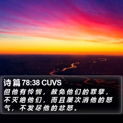 诗 篇 78:38 CUVS Bible Verse Image