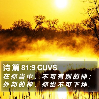 诗 篇 81:9 CUVS Bible Verse Image