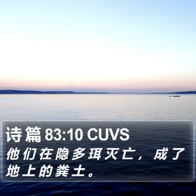 诗 篇 83:10 CUVS Bible Verse Image