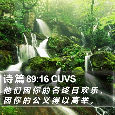 诗 篇 89:16 CUVS Bible Verse Image
