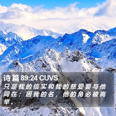 诗 篇 89:24 CUVS Bible Verse Image