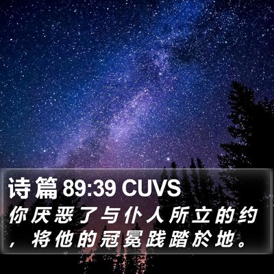 诗 篇 89:39 CUVS Bible Verse Image