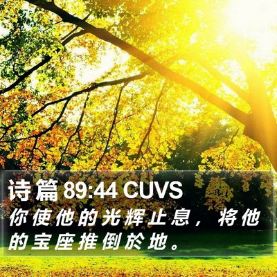 诗 篇 89:44 CUVS Bible Verse Image