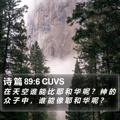 诗 篇 89:6 CUVS Bible Verse Image
