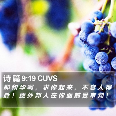 诗 篇 9:19 CUVS Bible Verse Image