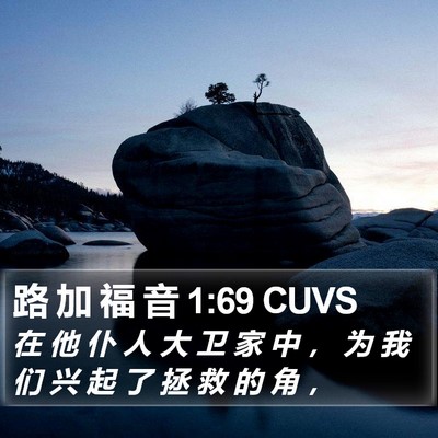 路 加 福 音 1:69 CUVS Bible Verse Image