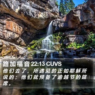 路 加 福 音 22:13 CUVS Bible Verse Image