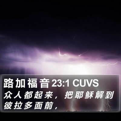 路 加 福 音 23:1 CUVS Bible Verse Image