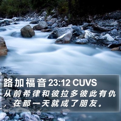 路 加 福 音 23:12 CUVS Bible Verse Image