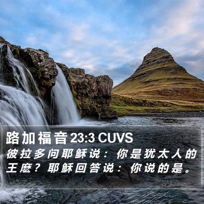路 加 福 音 23:3 CUVS Bible Verse Image