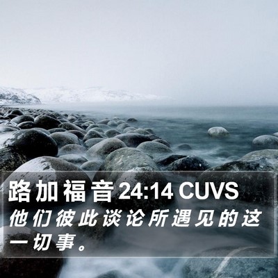 路 加 福 音 24:14 CUVS Bible Verse Image