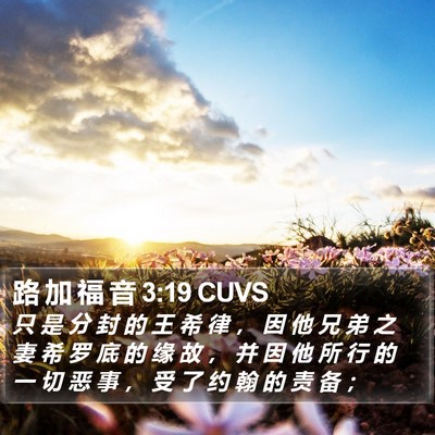 路 加 福 音 3:19 CUVS Bible Verse Image