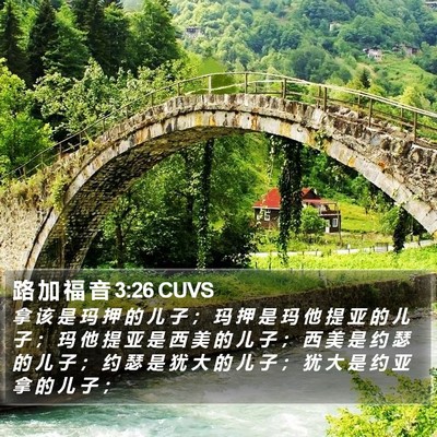 路 加 福 音 3:26 CUVS Bible Verse Image