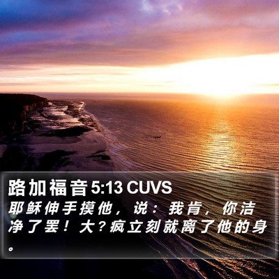 路 加 福 音 5:13 CUVS Bible Verse Image