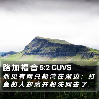 路 加 福 音 5:2 CUVS Bible Verse Image