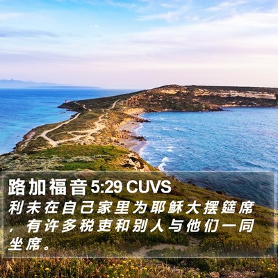 路 加 福 音 5:29 CUVS Bible Verse Image