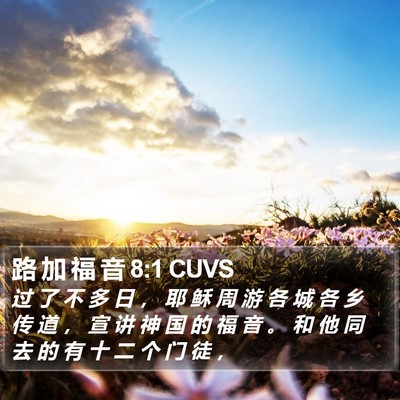 路 加 福 音 8:1 CUVS Bible Verse Image