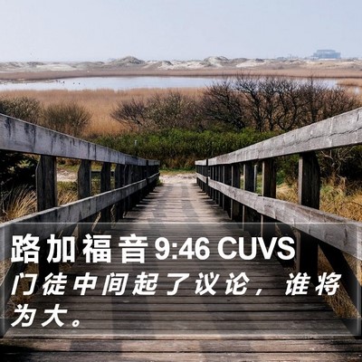 路 加 福 音 9:46 CUVS Bible Verse Image