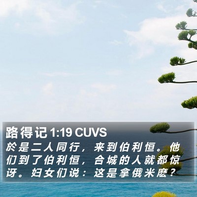 路 得 记 1:19 CUVS Bible Verse Image