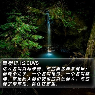 路 得 记 1:2 CUVS Bible Verse Image