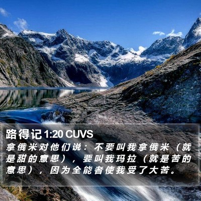 路 得 记 1:20 CUVS Bible Verse Image