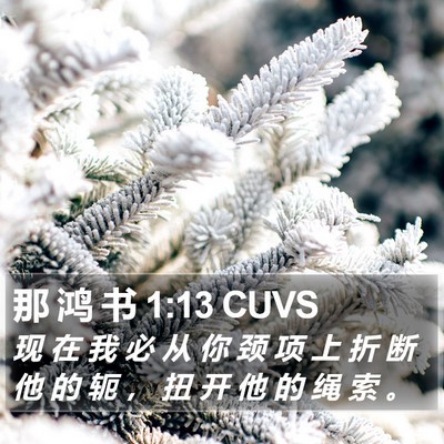 那 鸿 书 1:13 CUVS Bible Verse Image