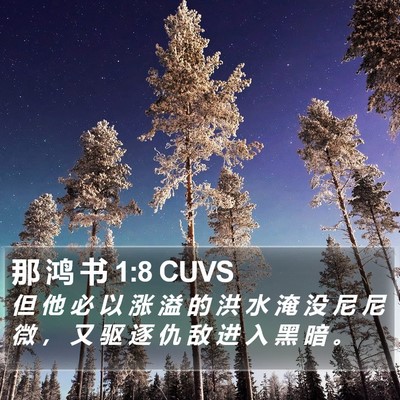 那 鸿 书 1:8 CUVS Bible Verse Image