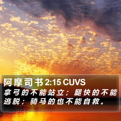 阿 摩 司 书 2:15 CUVS Bible Verse Image