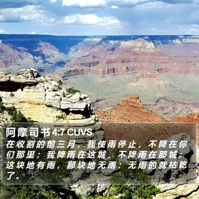 阿 摩 司 书 4:7 CUVS Bible Verse Image
