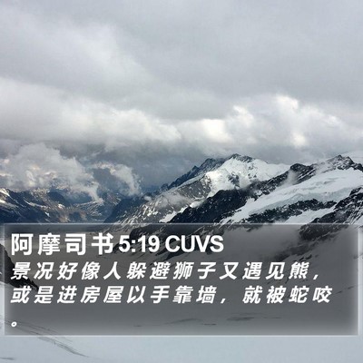 阿 摩 司 书 5:19 CUVS Bible Verse Image