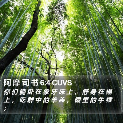 阿 摩 司 书 6:4 CUVS Bible Verse Image