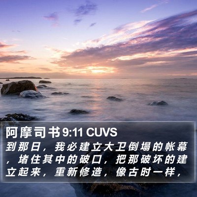 阿 摩 司 书 9:11 CUVS Bible Verse Image