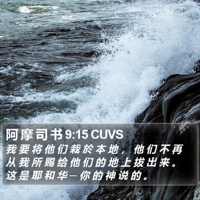 阿 摩 司 书 9:15 CUVS Bible Verse Image