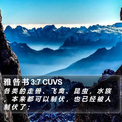 雅 各 书 3:7 CUVS Bible Verse Image
