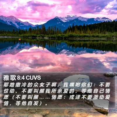 雅 歌 8:4 CUVS Bible Verse Image