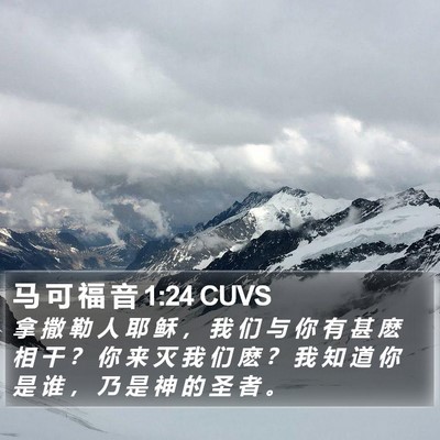 马 可 福 音 1:24 CUVS Bible Verse Image