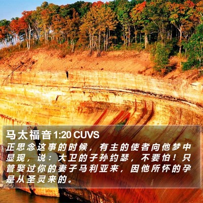 马 太 福 音 1:20 CUVS Bible Verse Image