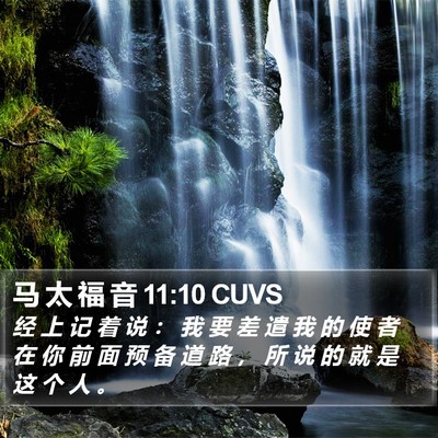 马 太 福 音 11:10 CUVS Bible Verse Image
