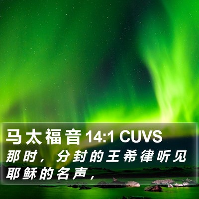 马 太 福 音 14:1 CUVS Bible Verse Image