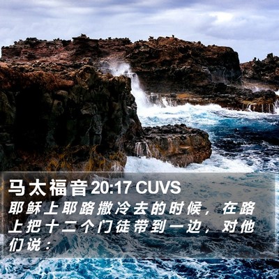 马 太 福 音 20:17 CUVS Bible Verse Image