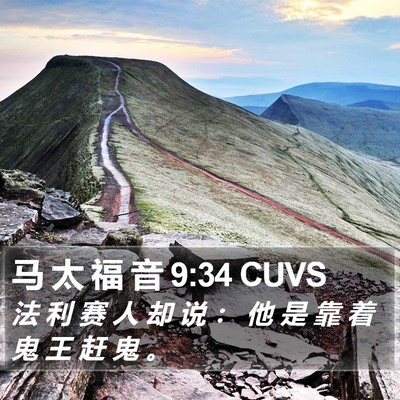 马 太 福 音 9:34 CUVS Bible Verse Image