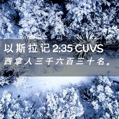 Picture 02 - 以 斯 拉 记 2:35 CUVS - 西 拿 人 三 千 六 百 三 十 名 - Bible Verse Picture