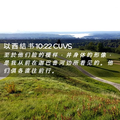Picture 02 - 以 西 结 书 10:22 CUVS - 至 於 他 们 脸 的 模 样 ， 并 身 体 - Bible Verse Picture