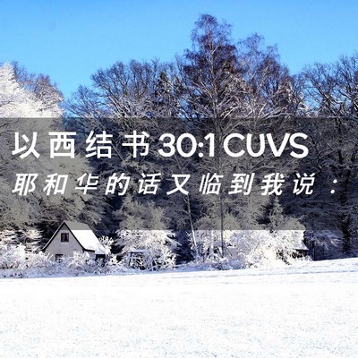 Picture 02 - 以 西 结 书 30:1 CUVS - 耶 和 华 的 话 又 临 到 我 说 - Bible Verse Picture