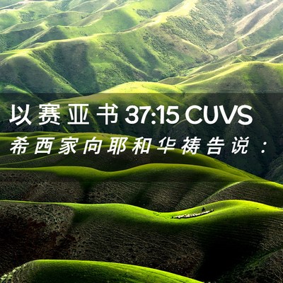 Picture 02 - 以 赛 亚 书 37:15 CUVS - 希 西 家 向 耶 和 华 祷 告 说 - Bible Verse Picture